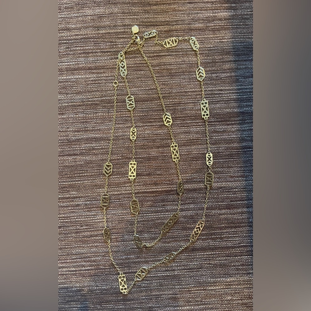 Stella and Dot Avalon Gold Long Necklace